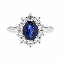 Anello Fanton Gioielli Donna ANELLI ZAFFIRO in Oro bianco Zaffiro 1.84 Ct ANOR-258-52 - ANOR-258-52